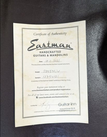 Eastman SB55/v DC