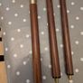 Collapsible wooden walking stick with decorative handle Image 2