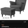 Armchair with footstool and free covers Image 4