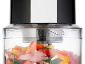 Mini Food Chopper Small Food Processor  Electric Dicer Suitable for Baby Food, Onion and Other Vegetables - 600ml Blender Bowl and Quad Durable Stainless-Steel Blades  300W - Black