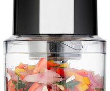 Mini Food Chopper Small Food Processor  Electric Dicer Suitable for Baby Food, Onion and Other Vegetables - 600ml Blender Bowl and Quad Durable Stainless-Steel Blades  300W - Black