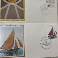 15 Irish Silk First Day Covers