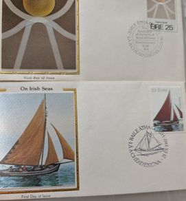 15 Irish Silk First Day Covers