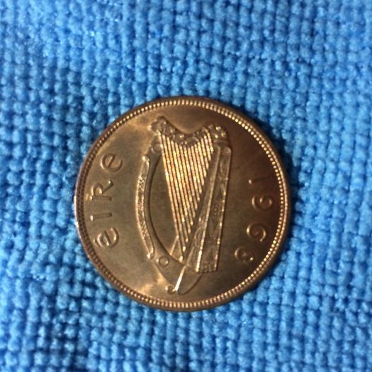 1968 Irish penny 1d pingin