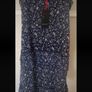 dress Bnwt shoestring strap navy patterned dress size medium baloot Image 10