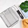 Stainless Steel Fryer Frying Basket Rectangle Wire Mesh Strainer with Long Handle Frying Cooking Tool Kitchen Cooking Tool for 6L fryer Image 4