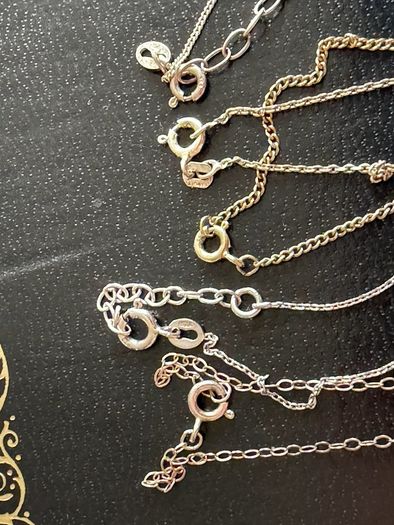 sterling silver necklaces lot