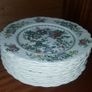 Vintage Crown Ducal Chinese Garden Dinner Set Image 7