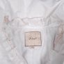 Alexo Vintage White Belted Longline Ruffle Hem Puffer Coat 10-12UK/40EU Image 4