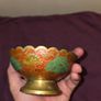 Vintage Brass and Enamel bowl Image 7