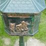 Cast Iron Freestanding Pole Post Box Image 10