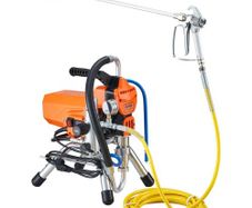 Airless Paint Sprayer with High Pressure Hose, 2200W Wall Paint Gun, 3000PSI 2L/min Brushless Motor Included, for Interior and Exterior Painting, Fence