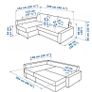 Sofabed with chaise Image 3