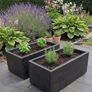 Handcrafted Solid Wood Garden Planters (Painted Black) Image 4