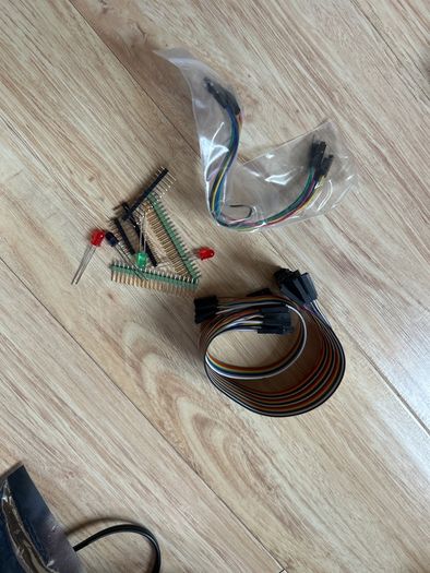 Random collection of electronic maker hobbyist components