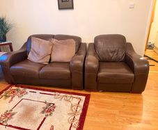 Willbe gone today, Need gone urgent Brown Leather Sofa + Armchair