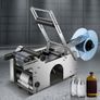 MT-50 Semi-automatic Round Bottle Labeling Machine, Adjustable Bottle Labeler 50pcs/min Label Applicator for Bottles 12-90mm Image 7