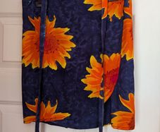 Vintage wrap around skirt - size M - beachwear or layering