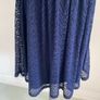 dress little mistress size 10 navy dress with embellishments Image 3