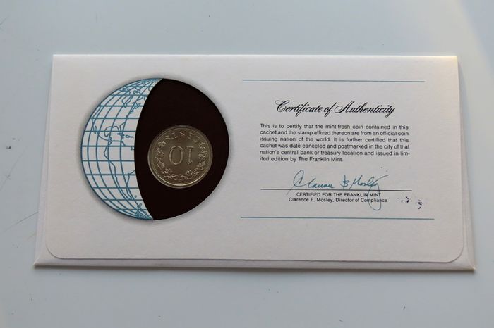 Malta 1972 Vintage Coin Stamp cover BUNC