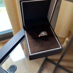 14K Gold Ring with Diamonds