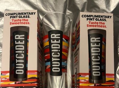 birra Moretti BULMERS cider beer pint glasses