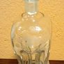 Antique hourglass shaped glass decanter Image 4