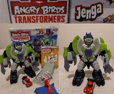 Angry Birds Transformers Jenga Hasbro Game