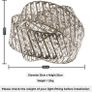 Chrome Diamante Light Shade with Clear K9 Crystals 20cm x 29cm, Lampshades for Ceiling Lights, Interwoven Rings Pendant Light Shade, Lamp Shades for Bedroom, Living Room, Kitchen, Hallway (FREE POSTAGE) Image 6