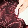 Red Satin Savida Crop Top Image 2