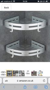 Shower corner baskets shelf