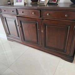 solid mahogany antique sideboard