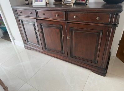 solid mahogany antique sideboard