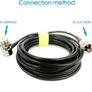 26121 PL259 Antenna Connector Coaxial Extend Cord Cable SO239 5M 16ft Image 2