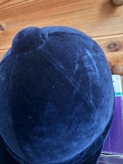 Charles Owen navy velvet hat