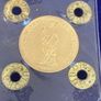 Vatican 1936 Gold Coin 100 Lire Low Mintage 8239 + 2 Silver Coins Image 2