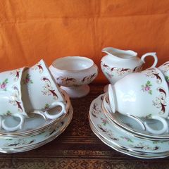 Part set Crown Staffordshire China Teaset "Wentworth"