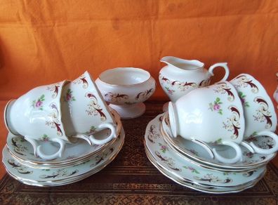 Part set Crown Staffordshire China Teaset "Wentworth"