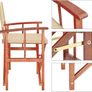 2 x  Cannes Garden Chair, Certified Eucalyptus FSC Wooden Image 9