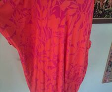 Purple & orange Q'neel tunic dress with pockets