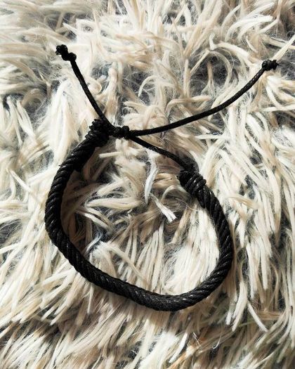 Black Braided Unisex Bracelet