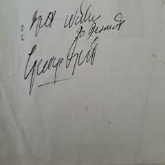 George Best Autograph