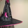 Halloween Witches Hat with Hair Image 3