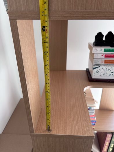 Corner bookshelve