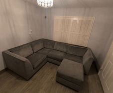 LHS Corner Sofa with Storage Footstool