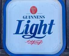 Rare Guinness Light Waiters Tray.