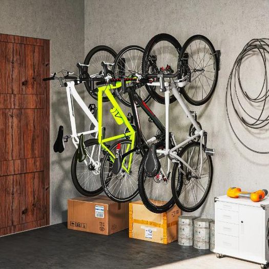 Wall-Mounted Bike Rack Hooks
