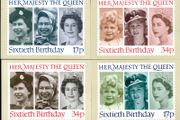 1986 Great Britain The Sixtieth Birthday of Her Majesty The Queen PHQ Postcards used with  Stockholmia 86 Exhibition show with show label cancel