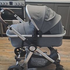 Panorama XTi by Babylo 2-in-1 Travel System with EnfaSafe i-Size R129 Car Seat Granite