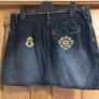 Morgan Denim Skirt Size 12 with beaded embellishments Image 3